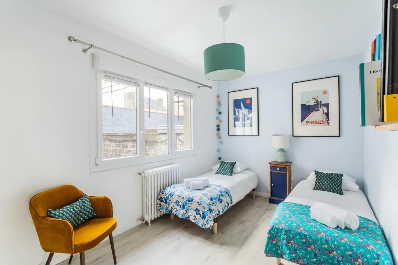 شقة Les Abimes, Beau Logement Avec 2 Chambres Avec Parking سان مالو